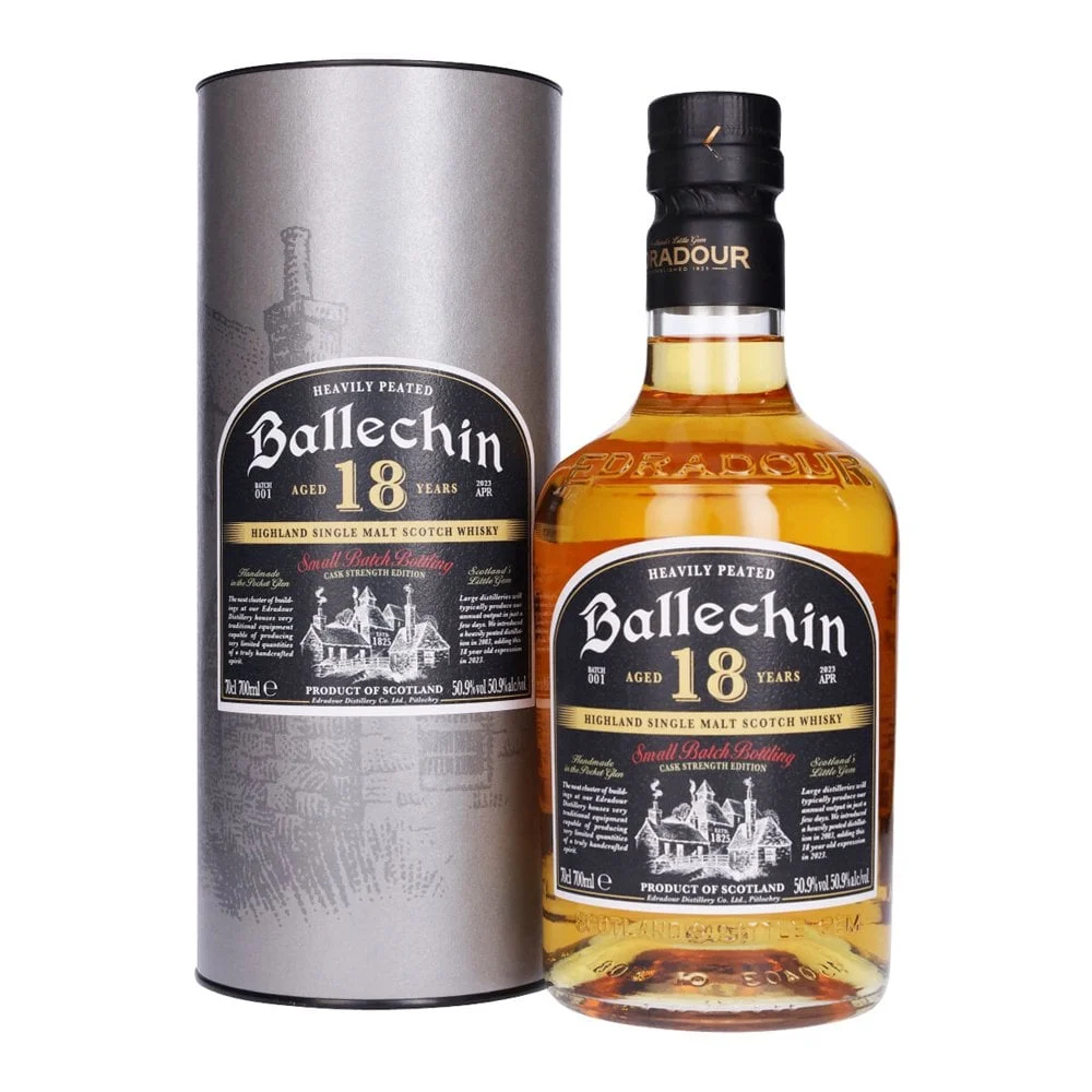 Edradour Ballechin 18 Year Old Batch 1 Cask Strength Edition Scotch Whisky | 700ML - Whiskey
