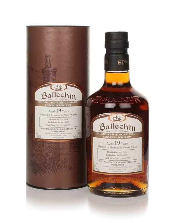 Ballechin 19 Year Old 2004 (Casks 269, 274 & 275) Manzanilla Casks Small Batch Scotch Whisky | 700ML - Whiskey
