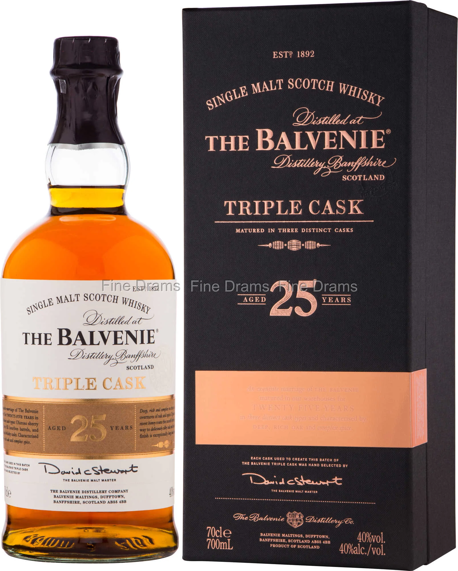 Balvenie 25 Year Old Triple Cask Scotch Whisky | 700ML - Whiskey