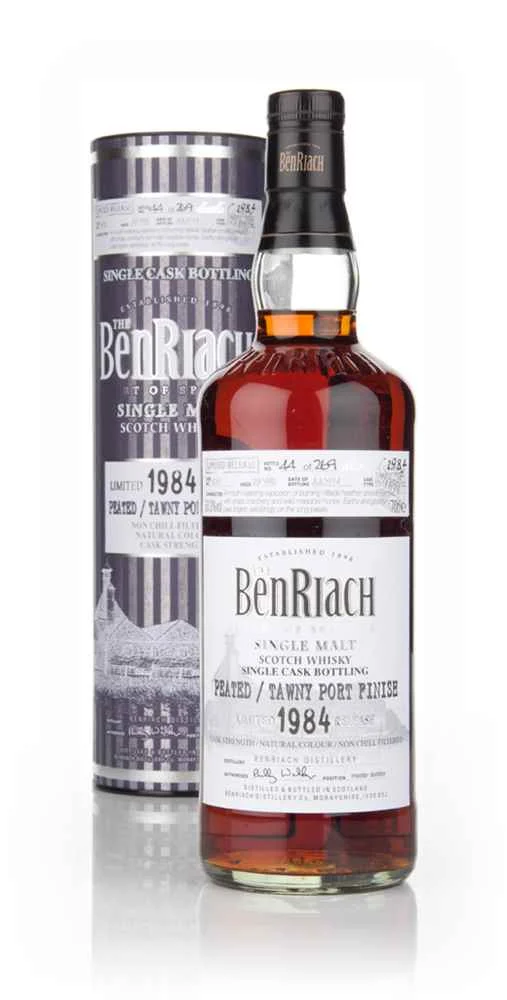 Benriach 29 Year Old 1984 Peated, Tawny Port Cask Finish Scotch Whisky | 700ML - Whiskey