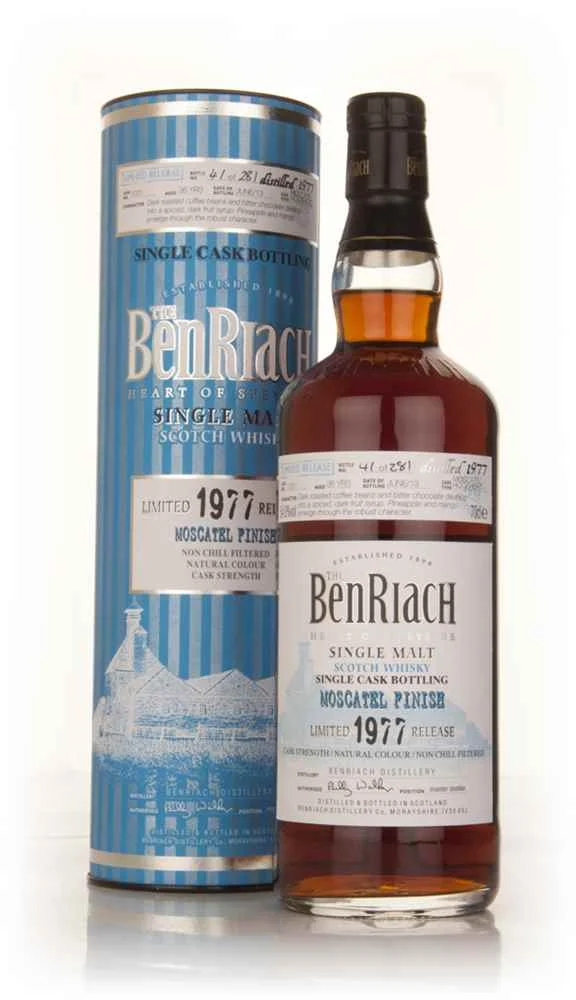 BenRiach | 36 Year Old | 1977 Moscatel Finish Batch #10 | Single Malt Scotch Whisky | Limited Release | 700ML - Whiskey
