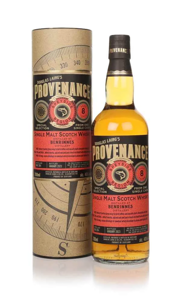 Benrinnes 8 Year Old 2014 (cask 17040) Provenance (Douglas Laing) Scotch Whisky | 700ML - Whiskey