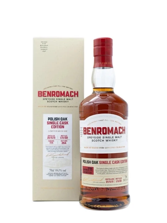 Benromach 11 year old Single Cask Polish Oak 2011 Scotch Whisky | 700ML - Whiskey