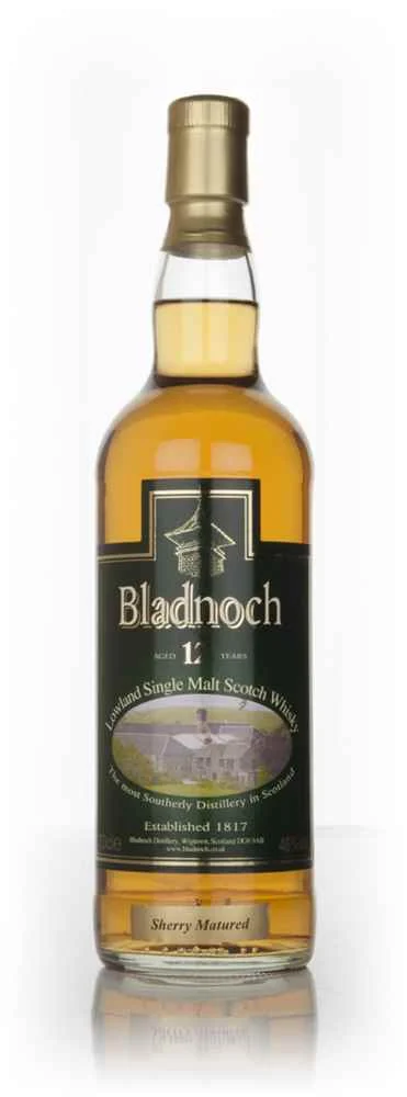 Bladnoch 12 Year Old Sherry Cask Matured - Distillery Label Scotch Whisky | 700ML