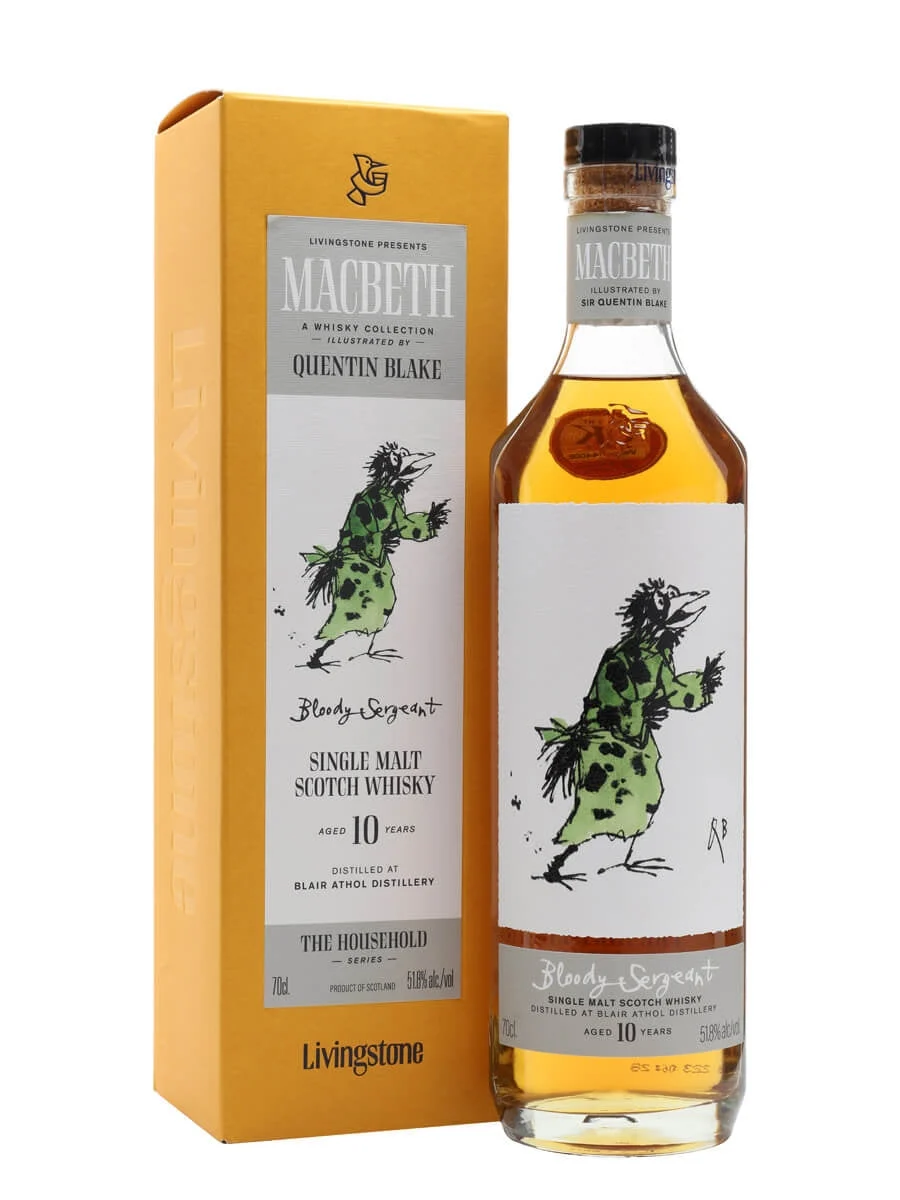 Blair Athol Macbeth Act One Bloody Sergeant HousehOld Series 10 Year Old Whisky | 700ML - Whiskey