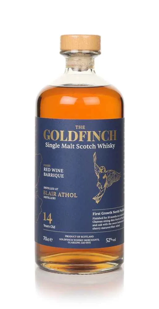 The Goldfinch Blair Athol 14 años 2008 Vino tinto Barrique Acabado Lanzamiento 1 Whisky escocés | 700ML - Whiskey