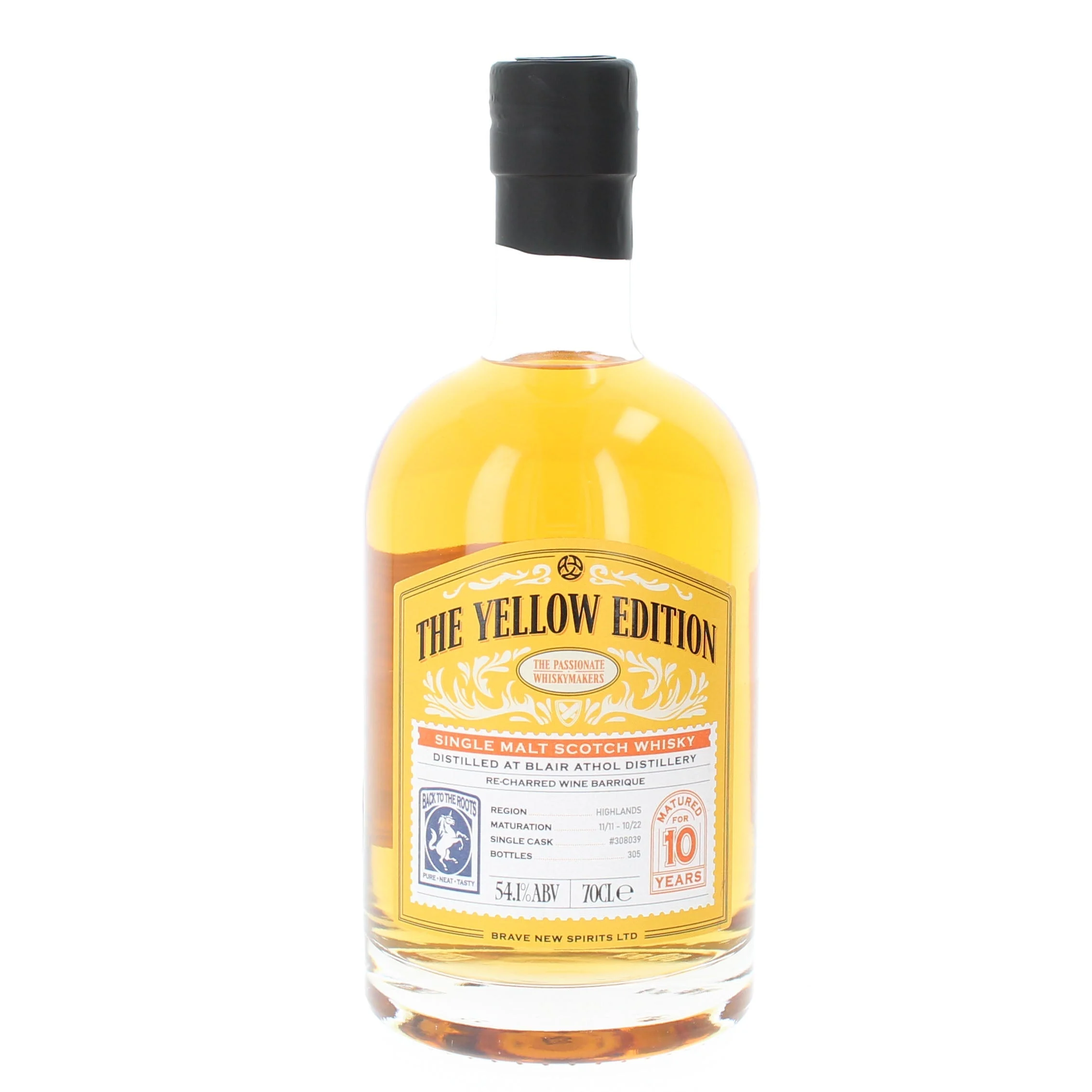 Blair Athol The Yellow Edition Single Cask #308039 2011 10 Year Old Whisky | 700ML - Whiskey