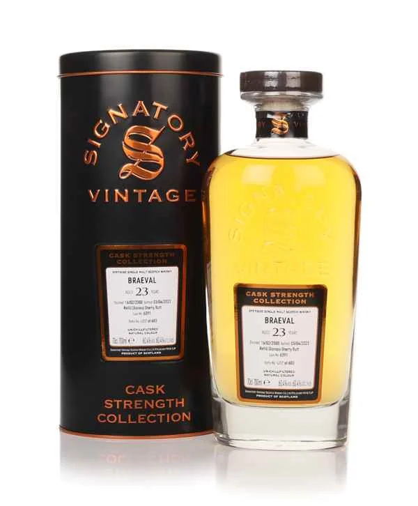 Braeval 23 años 2000 (barrica 6391) - Colección Cask Strength (Firmante) Whisky escocés | 700ML