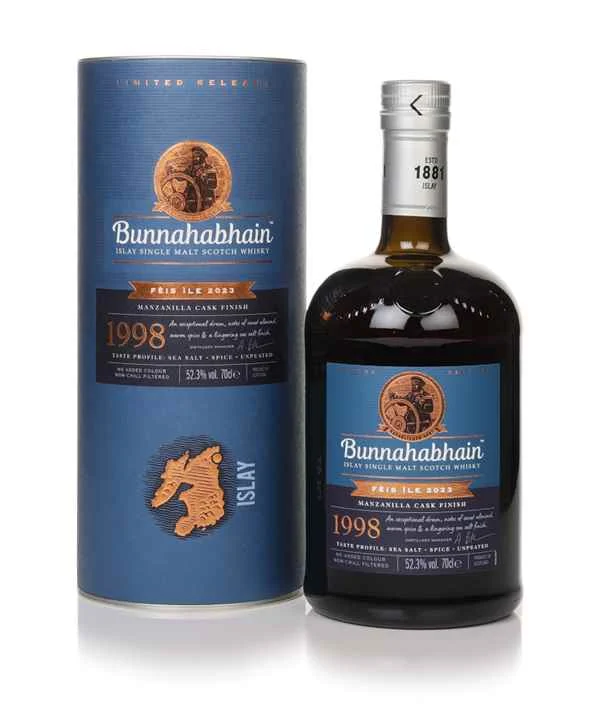 Bunnahabhain 1998 Manzanilla Cask Feis Ile 2023 Scotch Whisky | 700ML - Whiskey
