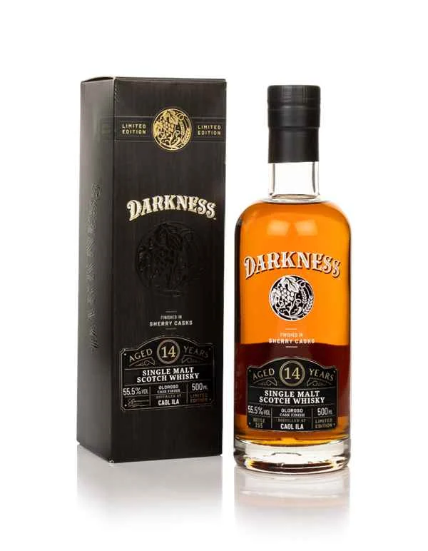 Darkness Caol Ila 14 Year Old Oloroso Cask Finish Scotch Whisky | 500ML - Whiskey