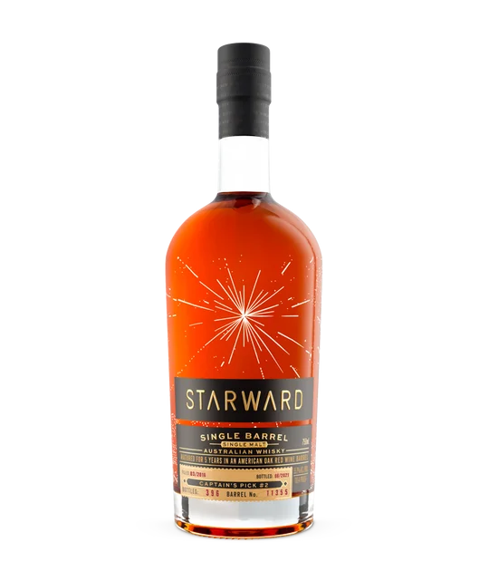 Starward Single Malt Barrell No. 11355 Captains Pick #2 Australian Whisky - Whiskey