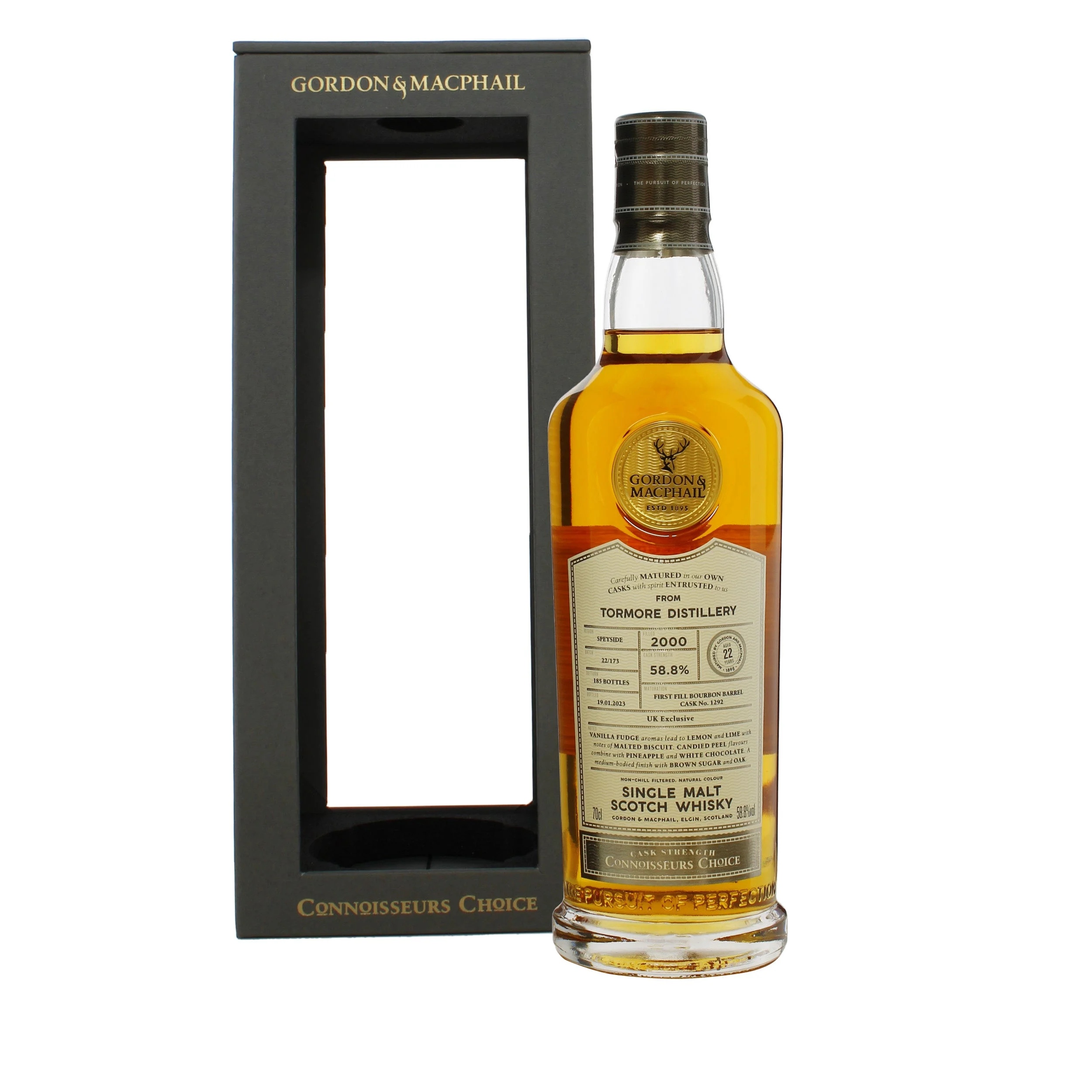 Tormore Connoisseurs Choice Single Cask #1292 2000 22 Year Old Whisky | 700ML - Whiskey