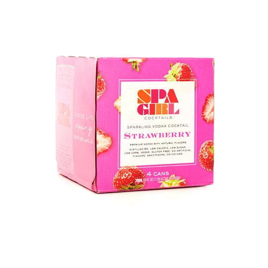 Spa Girl Sparkling Vodka Strawberry Cocktail | 4x200ML