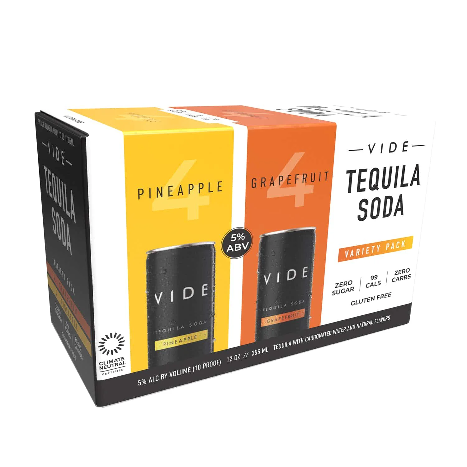 Vide Tequila Soda Variety Cocktail | 8x355ML