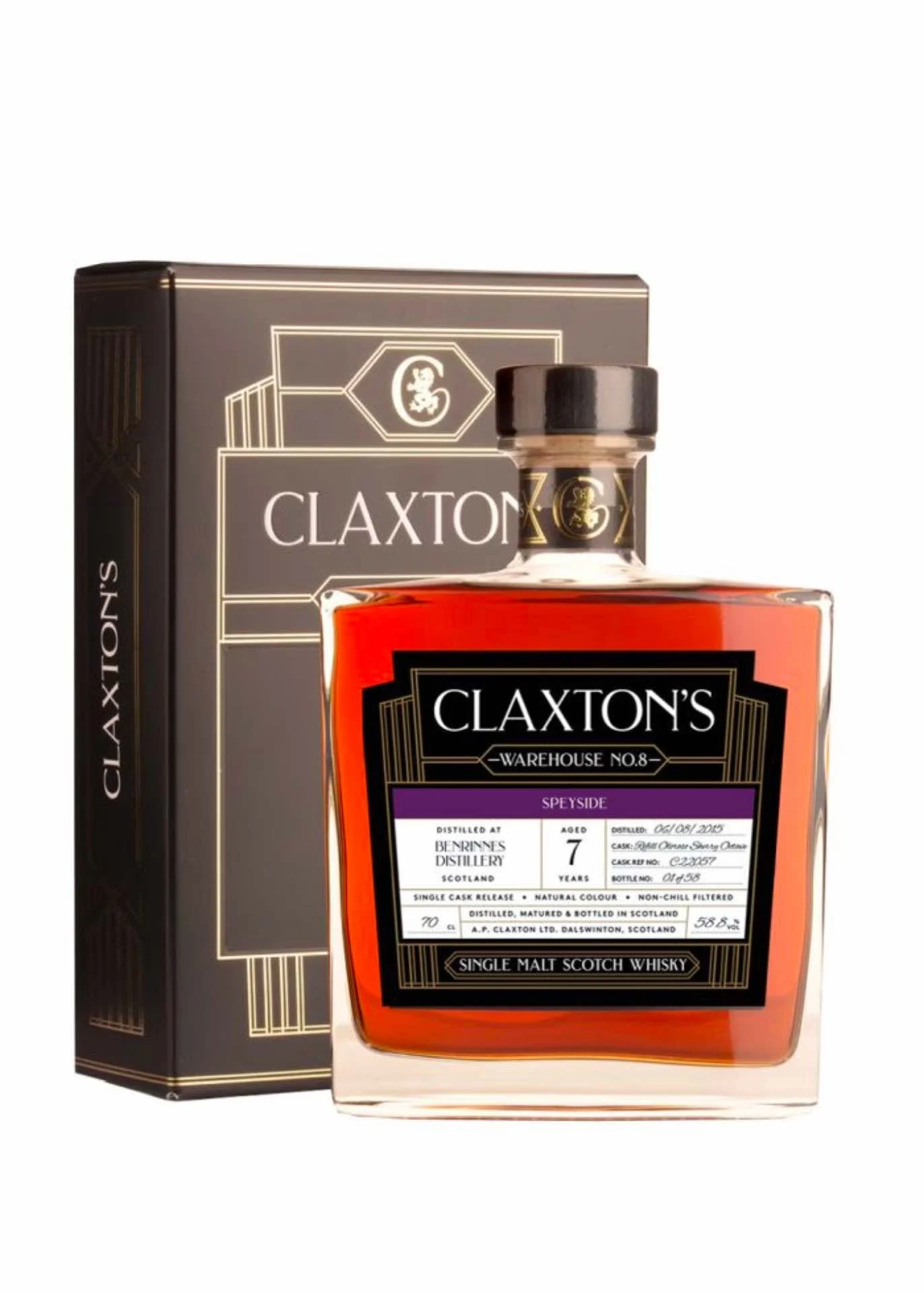 Benrinnes Claxton's Warehouse 8 Oloroso Sherry Octave 2015 7 Year Old Whisky | 700ML - Whiskey