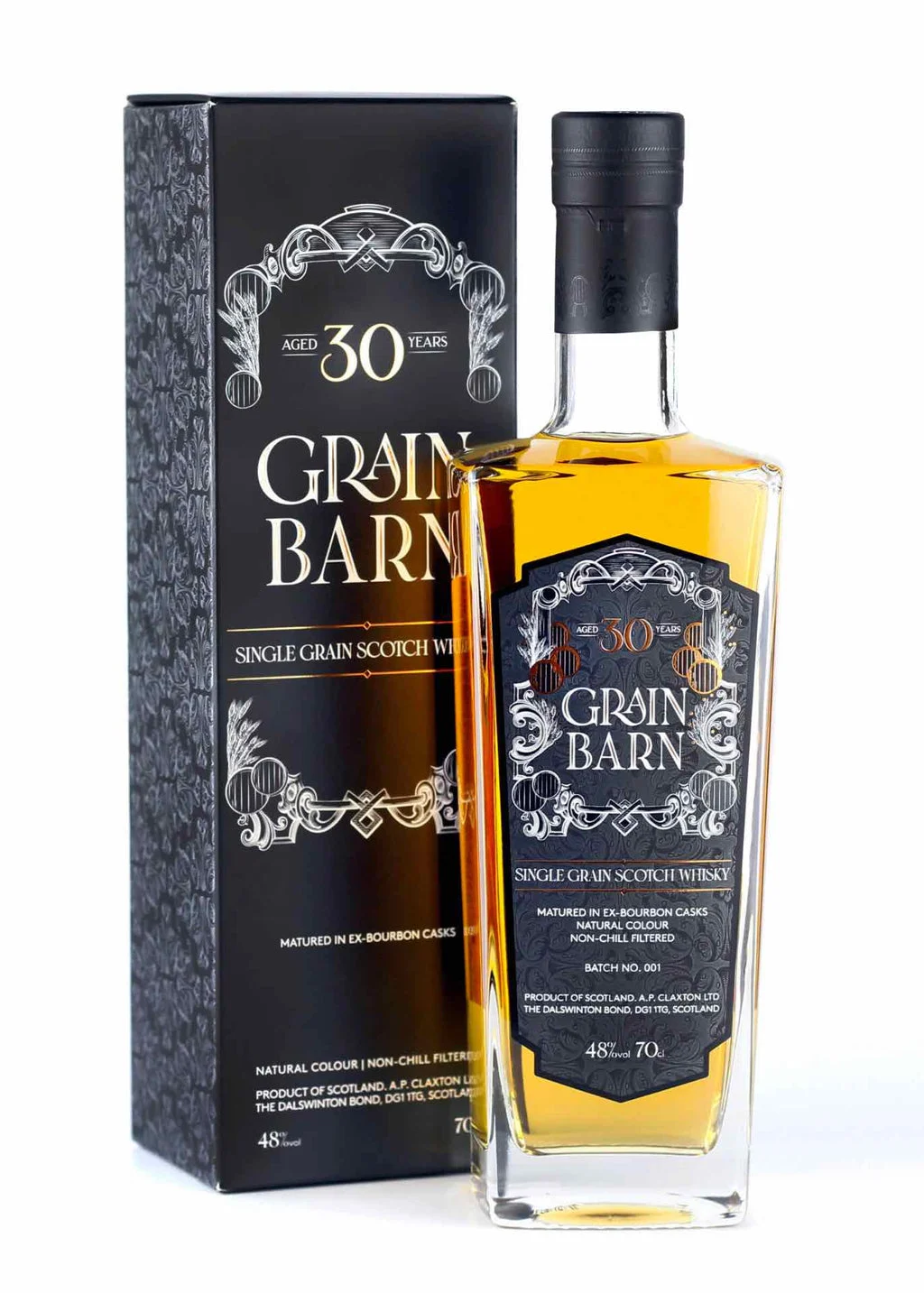 Claxton's Spirits 30 Year Old Grain Barn Single Grain Scotch Whisky | 700ML - Whiskey