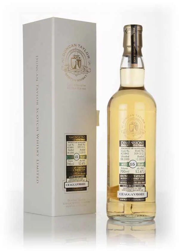Cragganmore 15 Year Old 2000 (cask 425843) - Dimensions (Duncan Taylor) Scotch Whisky | 700ML