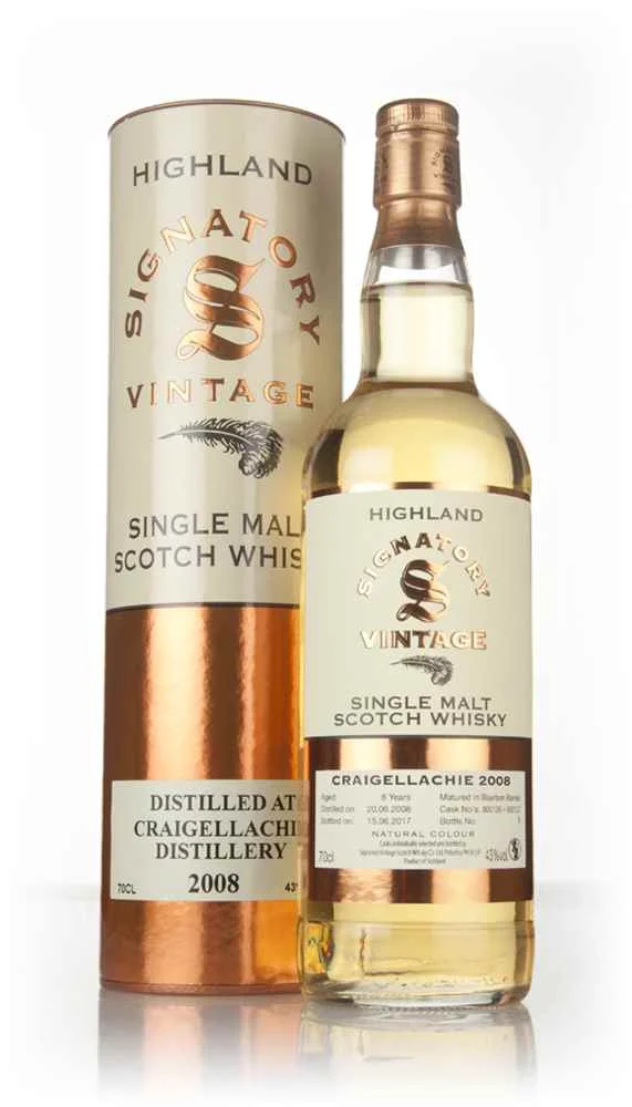 Craigellachie 8 Year Old 2008 (casks 800126 & 800127) - Signatory Scotch Whisky | 700ML