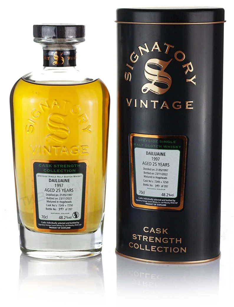 Dailuaine 25 Year Old 1997 (Cask 7249 & 7250) Cask Strength Collection (Signatory) Scotch Whisky | 700ML - Whiskey
