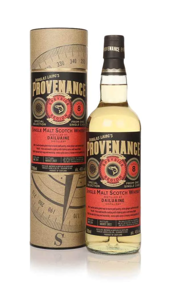 Dailuaine 8 Year Old 2014 (Cask 16440) Provenance (Douglas Laing) Scotch Whisky | 700ML - Whiskey