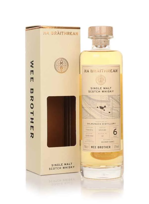 Dalmunach 6 años 2016 - Whisky escocés Wee Brother (Na Braithrean) | 700ML