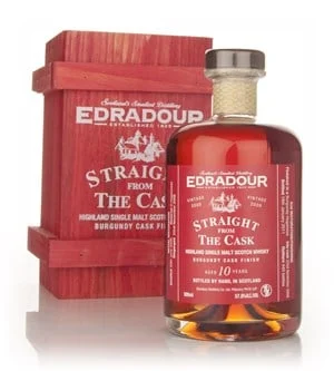 Edradour 10 Year Old 2000 Burgundy Cask Finish - Straight from the Cask Scotch Whisky | 500ML