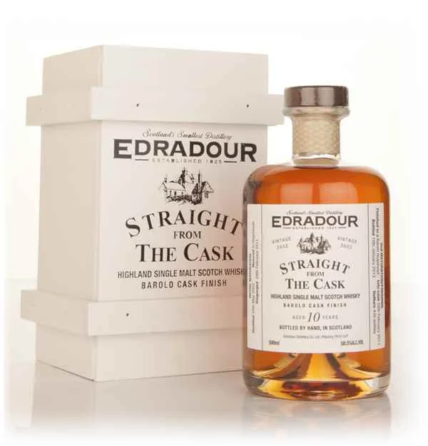 Edradour 10 Year Old 2002 Barolo Cask Finish - Straight From The Cask Scotch Whisky | 500ML