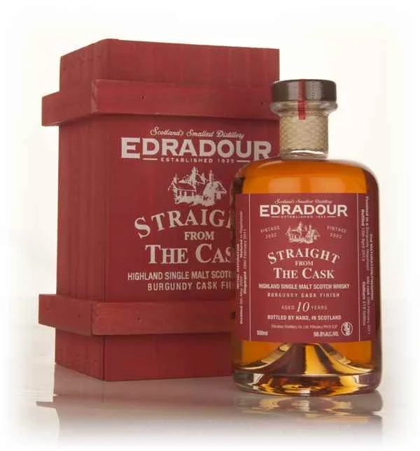 Edradour 10 Year Old 2002 Burgundy Cask Finish - Straight from the Cask 58.8% Scotch Whisky | 500ML