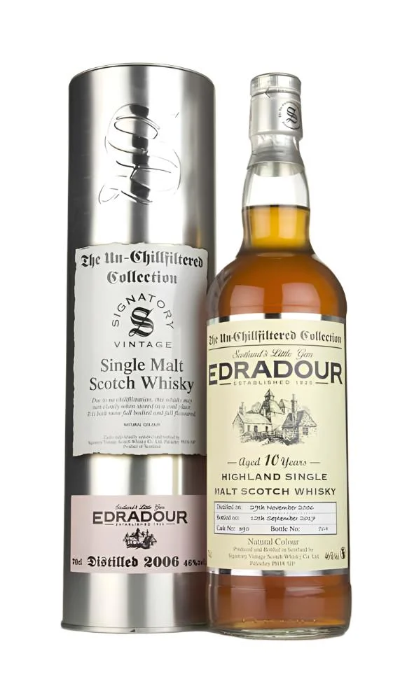 Edradour 10 Year Old 2006 (cask 390) - Un-Chillfiltered Collection (Signatory) Scotch Whisky | 700ML