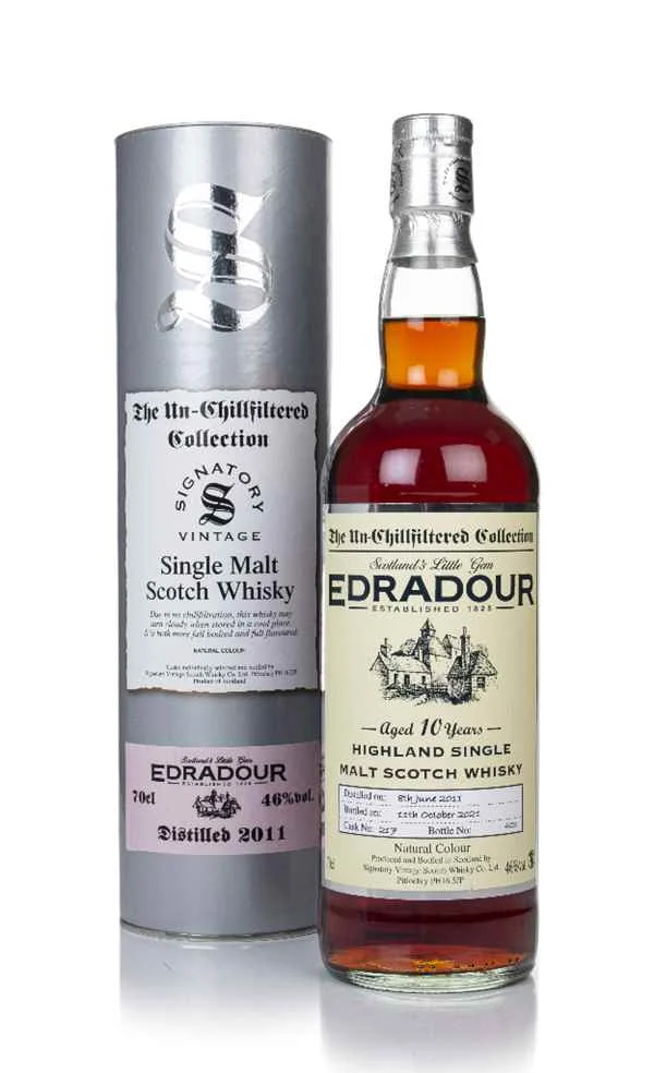 Edradour 10 Year Old (D.2011, B.2021) Cask No.217 Signatory Vintage Scotch Whisky | 700ML - Whiskey