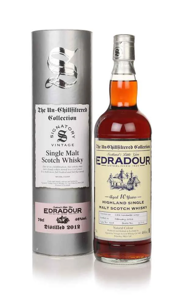 Edradour 10 Year Old 2012 (Cask 507) Un-Chilfiltered Collection (Signatory) Scotch Whisky | 700ML