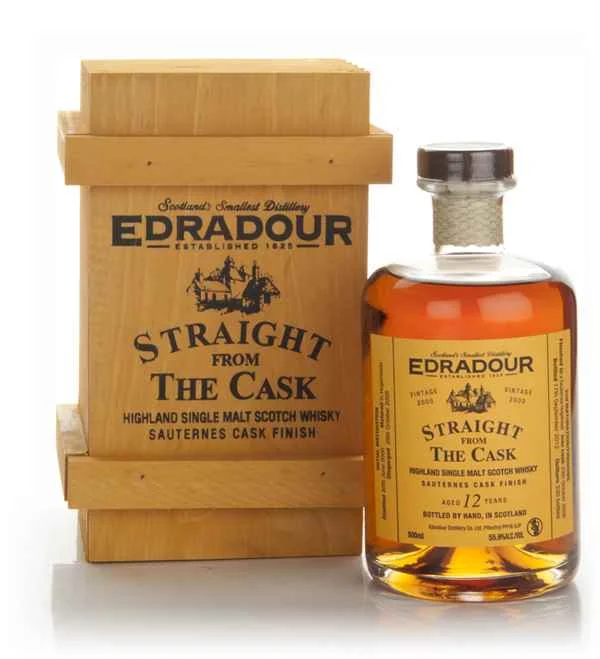 Edradour 12 Year Old 2000 Sauternes Cask Finish - Straight From The Cask Scotch Whisky | 500ML