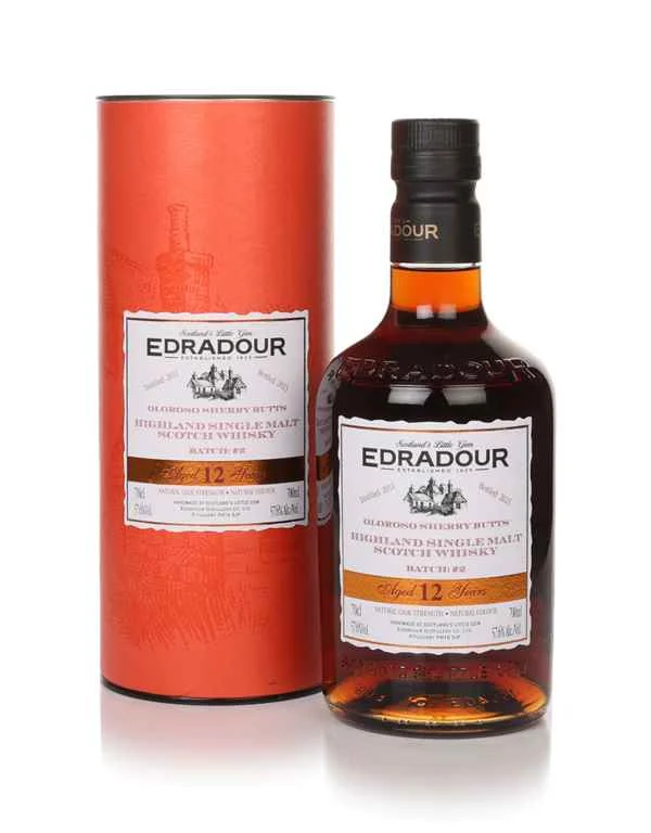 Edradour 12 Year Old 2011 Sherry Cask Strength Batch #2 Scotch Whisky | 700ML - Whiskey