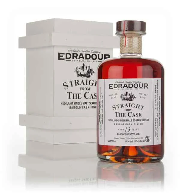 Edradour 13 Year Old 2002 Barolo Cask Finish - Straight From The Cask (57.4%) Scotch Whisky | 500ML