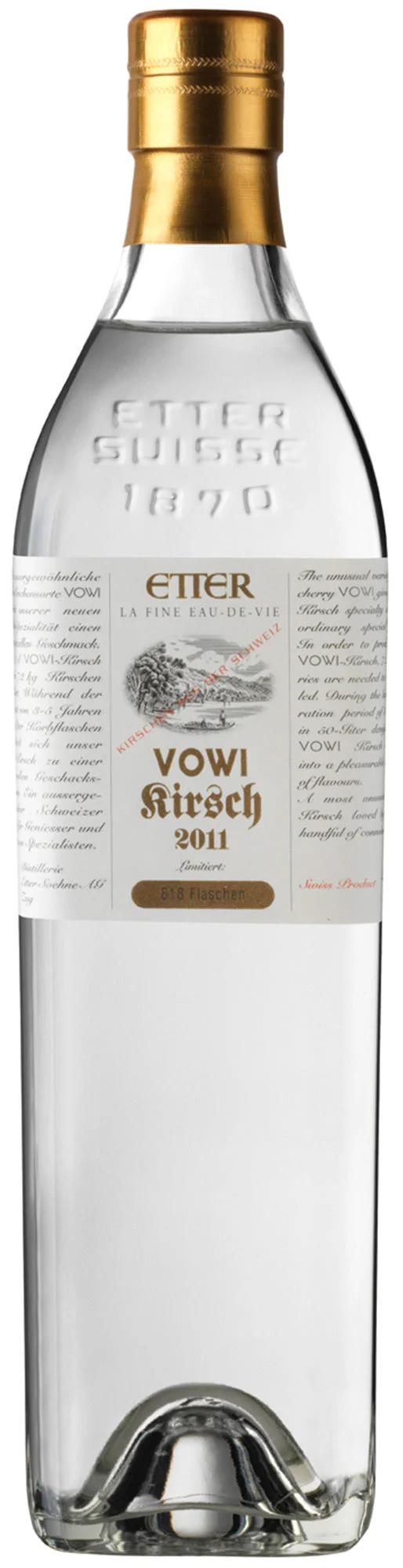 Etter 'VOWI' Kirsch 2011 Eau-de-Vie | 700ML