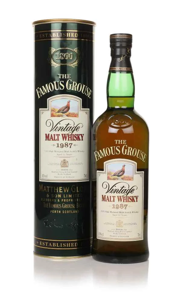 Famous Grouse 12 Year Old Vintage 1987 Scotch Whisky | 700ML - Whiskey