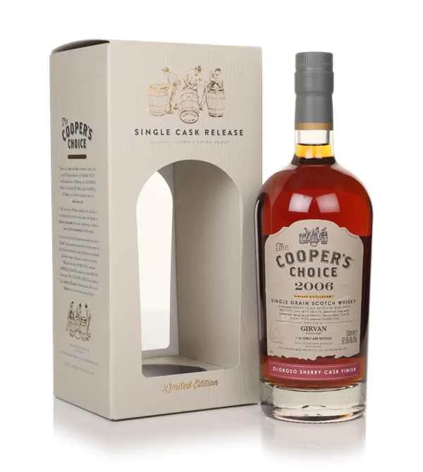 Girvan 16 Year Old 2006 (cask 523223) - The Cooper's Choice (The Vintage Malt Whisky Co.) Scotch Whisky | 700ML