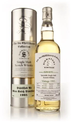 Glen Keith 15 Year Old 1995 - Un-Chillfiltered (Signatory) Scotch Whisky | 700ML