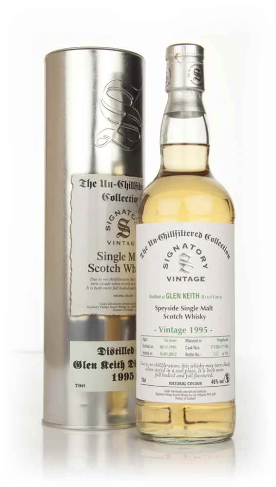 Glen Keith 16 Year Old 1995 - Un-Chillfiltered (Signatory) Scotch Whisky | 700ML