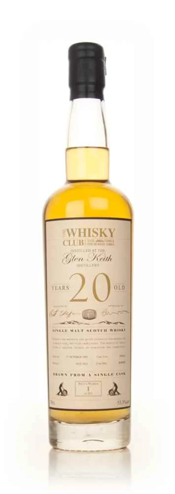 Glen Keith 20 Year Old 1992 (The Whisky Club) Scotch Whisky | 700ML - Whiskey