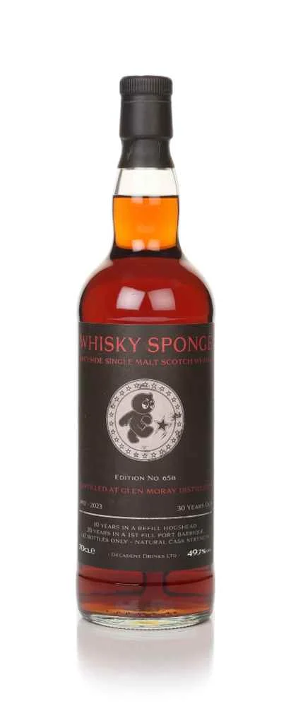 Glen Moray 30 años 1992 - Edición No.65B (esponja y bebidas decadentes) Whisky escocés | 700ML