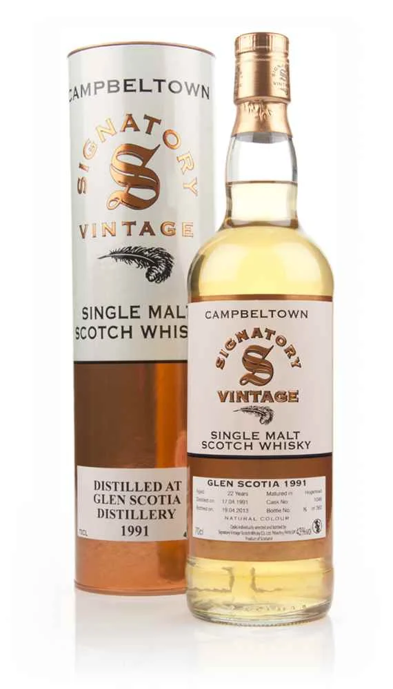 Glen Scotia 22 Year Old 1991 (cask 1046) (Signatory) Scotch Whisky | 700ML - Whiskey