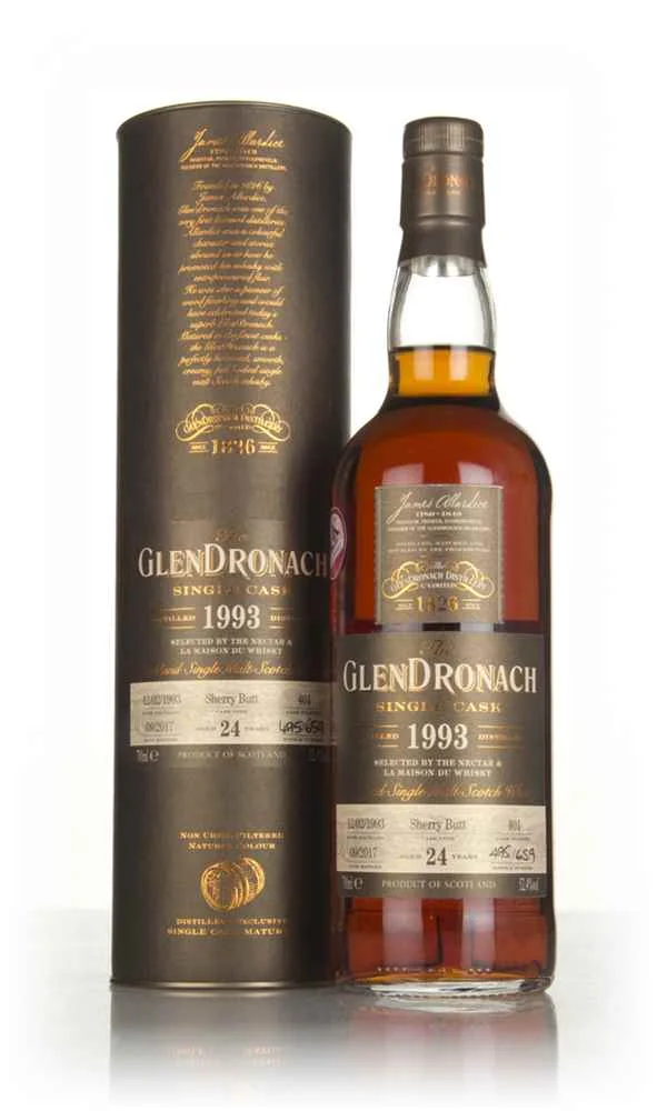 GlenDronach 24 Year Old 1993 (cask 401) Scotch Whisky | 700ML - Whiskey