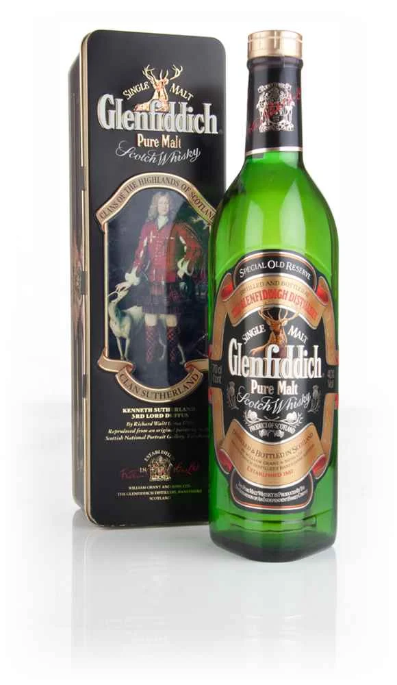 Glenfiddich "Clan Sutherland" Clans of the Highlands 1990s Scotch Whisky | 700ML - Whiskey