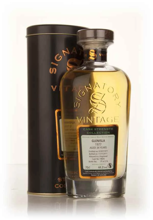 Glenisla 34 Year Old 1977 (cask 19605) - Cask Strength Collection (Signatory) Scotch Whisky | 700ML