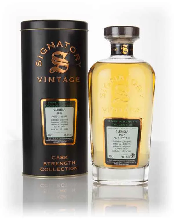 Glenisla 37 Year Old 1977 (cask 19602) - Cask Strength Collection (Signatory) Scotch Whisky | 700ML