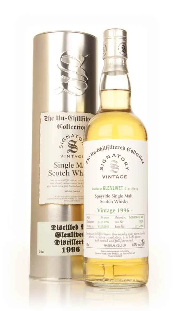 Glenlivet 16 Year Old 1996 (cask 79239) - Un-Chillfiltered Collection (Signatory) Scotch Whisky | 700ML