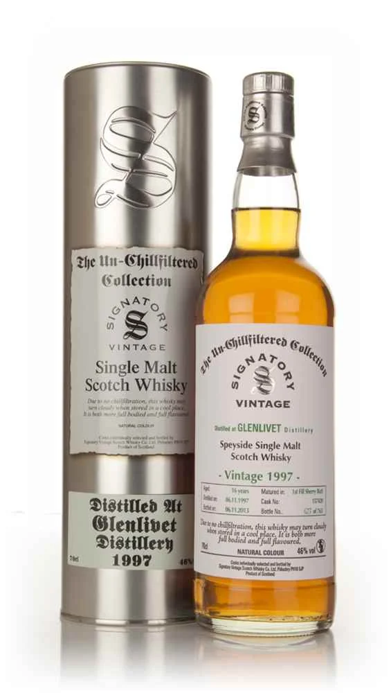 Glenlivet 16 Year Old 1997 (cask 157420) - Un-Chillfiltered (Signatory) Scotch Whisky | 700ML