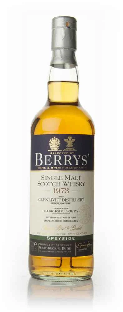 Glenlivet 38 Year Old 1973 (Berry Bros. & Rudd) Scotch Whisky | 700ML - Whiskey