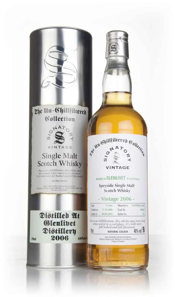 Glenlivet 9 Year Old 2006 (cask 901043) - Un-Chillfiltered Collection (Signatory) Scotch Whisky | 700ML
